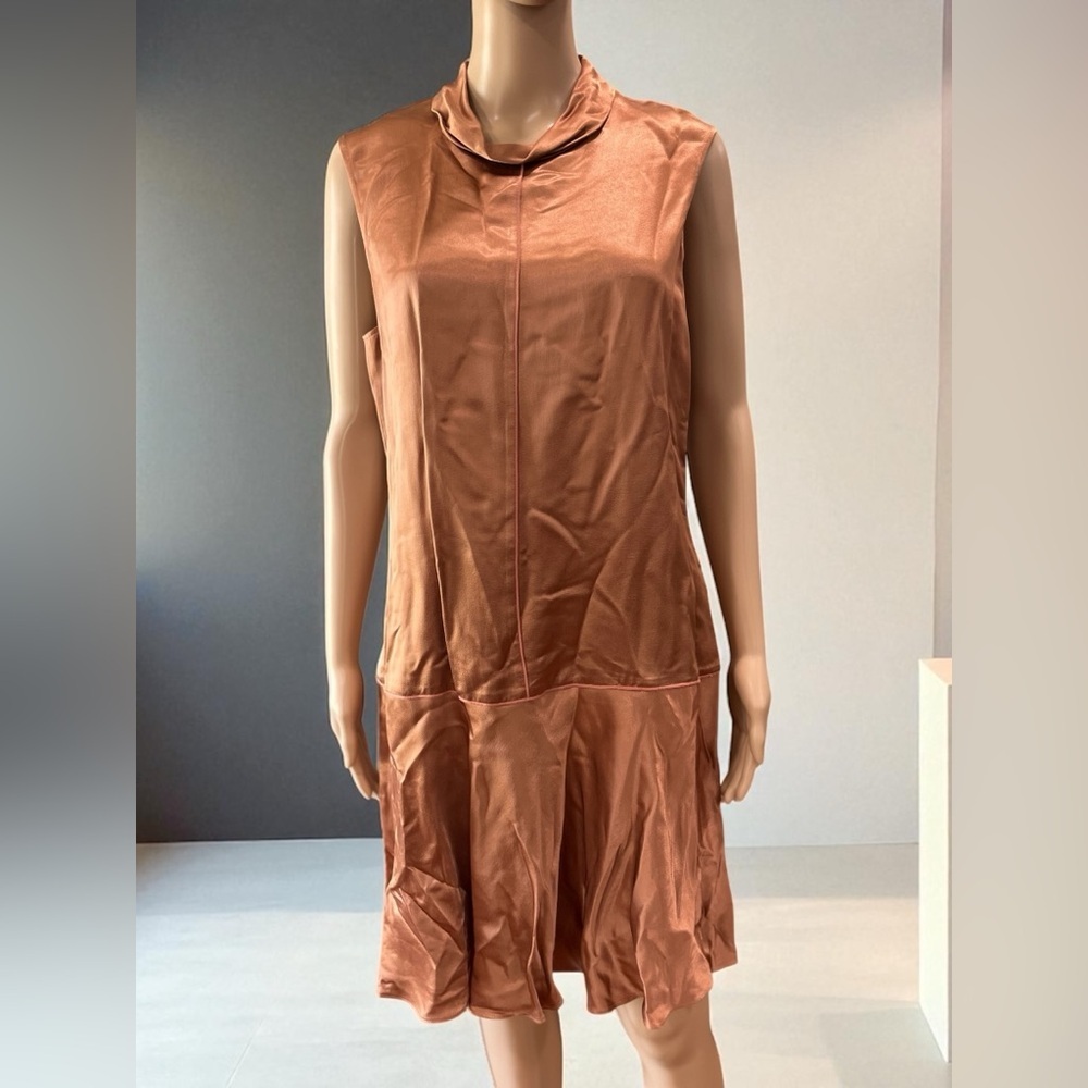 Rag & Bone Audrey Mini Dress in Cork Rose Gold-10 NWT - Picture 3 of 11